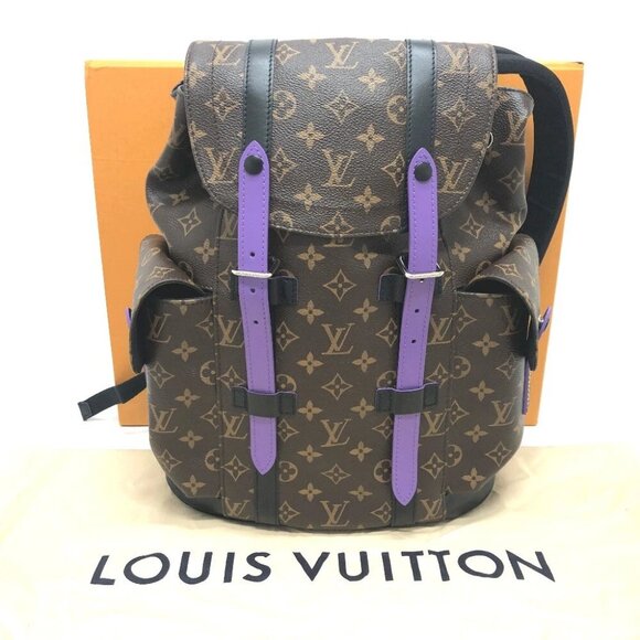 LOUIS VUITTON M46247 MonogramMacassar Christopher PM Backpack - Picture 1 of 11